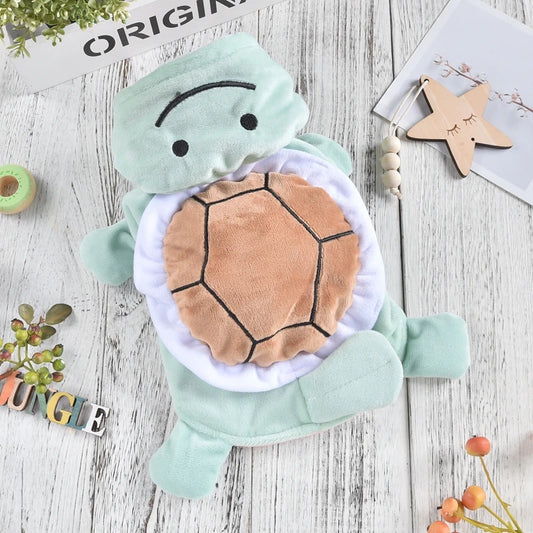Green Happy Turtle  Pet Cat and  Dog Clothing