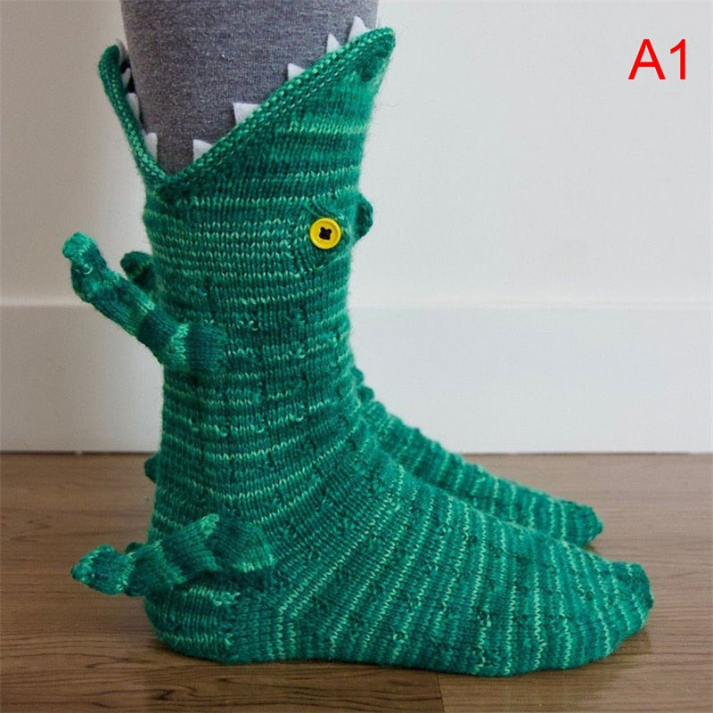 CROCODILE KNIT SOCKS - Nowspacetime Shop