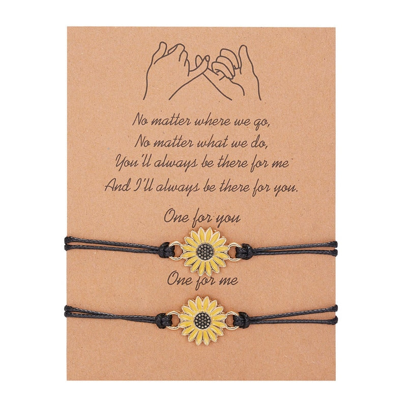 Sun and Moon Bracelet Set