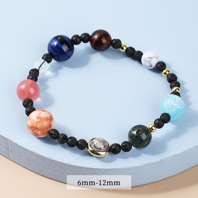 Premium Quality Natural  Energized Universe Astronomy Solar System Planet  Galaxy Space Bracelet  Tantra Astro
