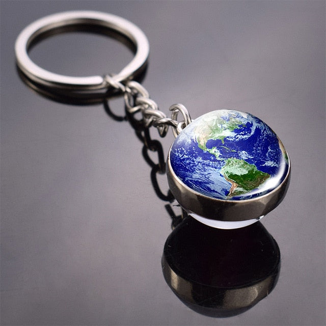 Galaxy Planet Keychain Trendy Solar System-Nowspacetime Shop