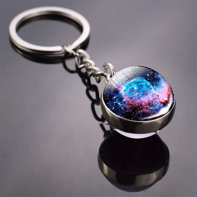 Galaxy Planet Keychain Trendy Solar System-Nowspacetime Shop