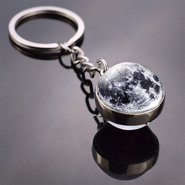 Galaxy Planet Keychain Trendy Solar System-Nowspacetime Shop