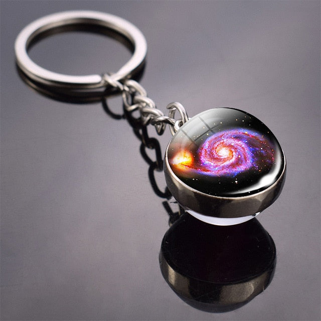 Galaxy Planet Keychain Trendy Solar System-Nowspacetime Shop