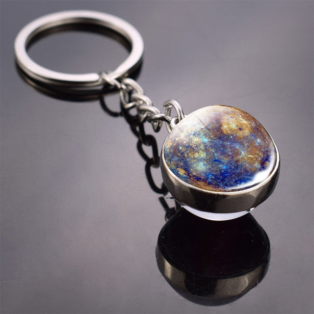 Galaxy Planet Keychain Trendy Solar System-Nowspacetime Shop