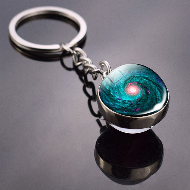 Galaxy Planet Keychain Trendy Solar System-Nowspacetime Shop