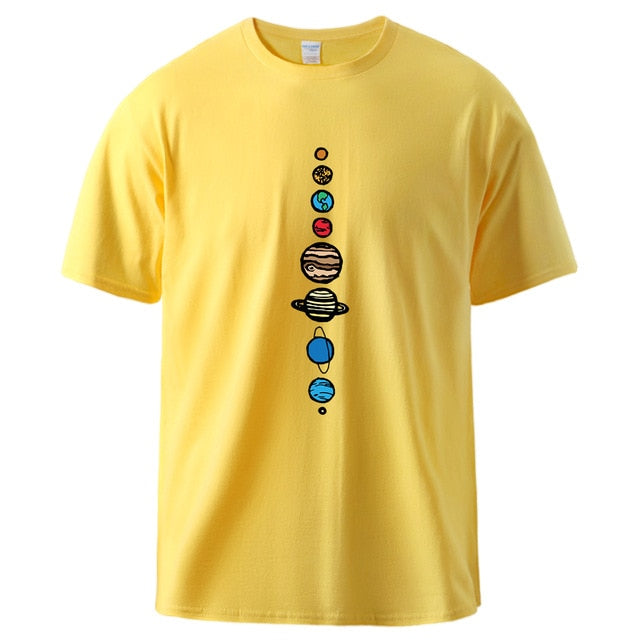 Solar System Planets Colour T-shirt